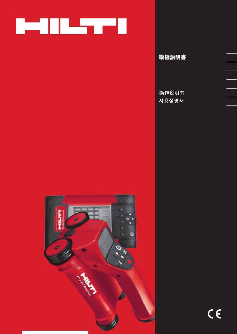 Hilti PS200 Ferroscan User manual