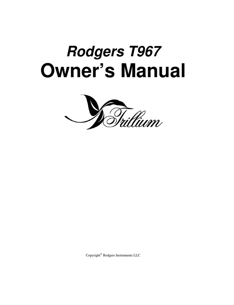 Rodgers Trillium T967 User manual