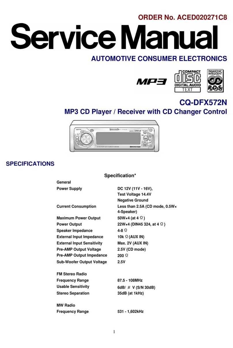 Panasonic CQ-DFX572N Service manual