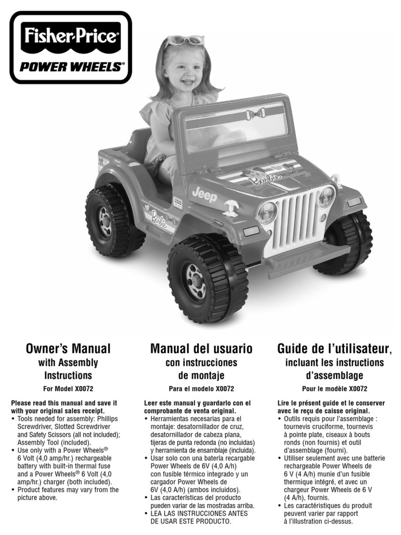 Fisher-Price POWER WHEELS X0072 Datasheet