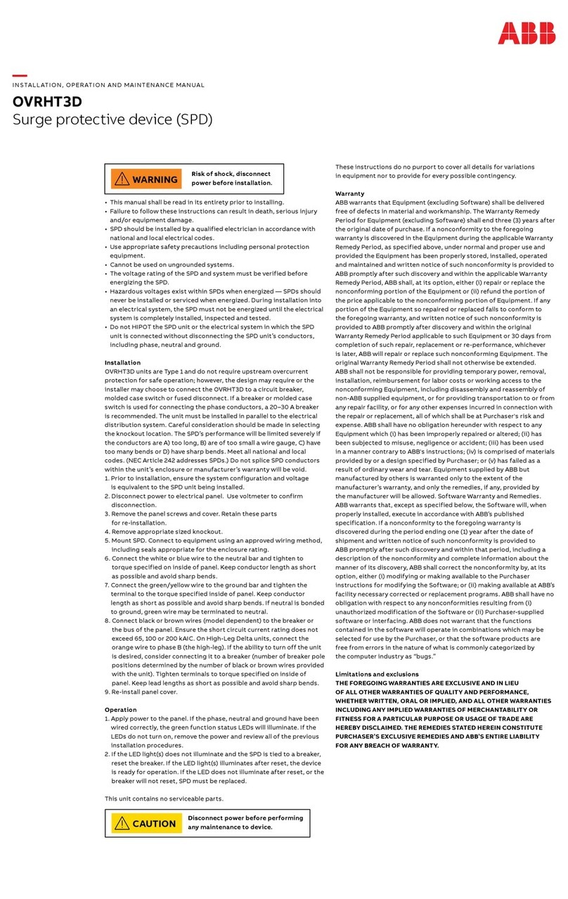ABB OVRHT3D User manual
