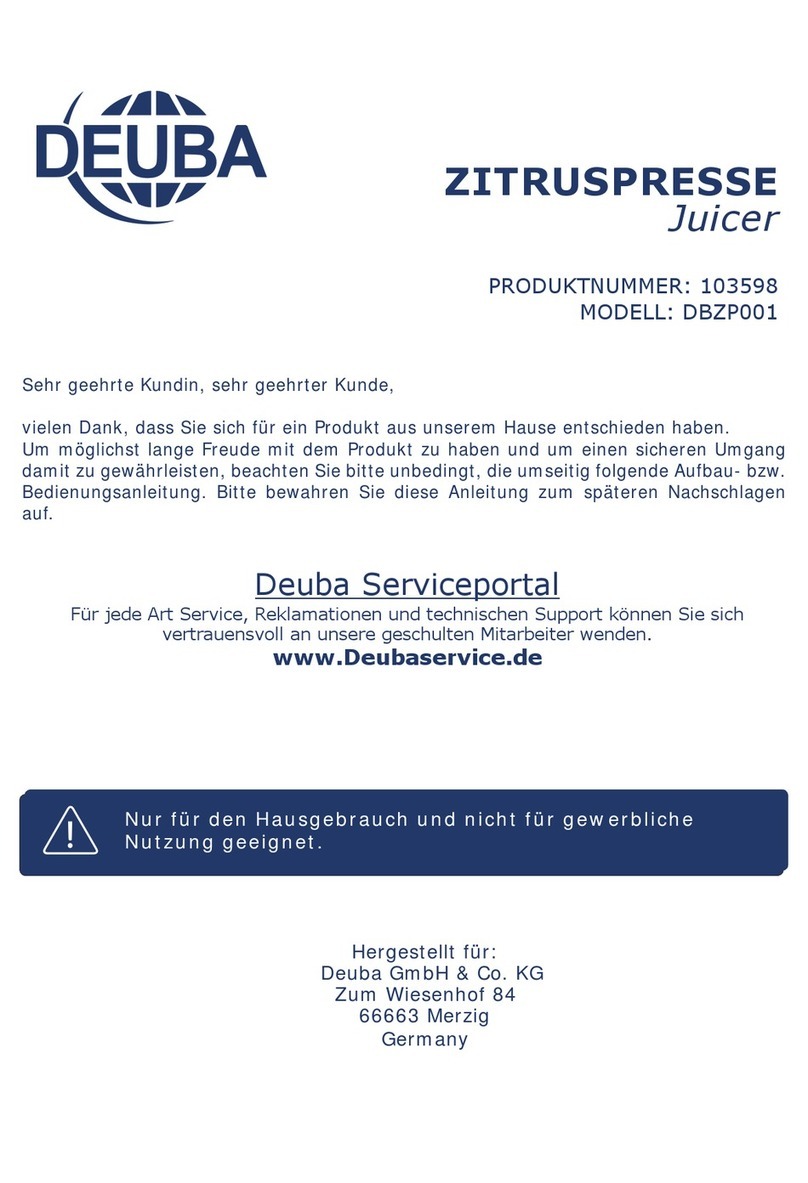 Deuba DBZP001 instructions