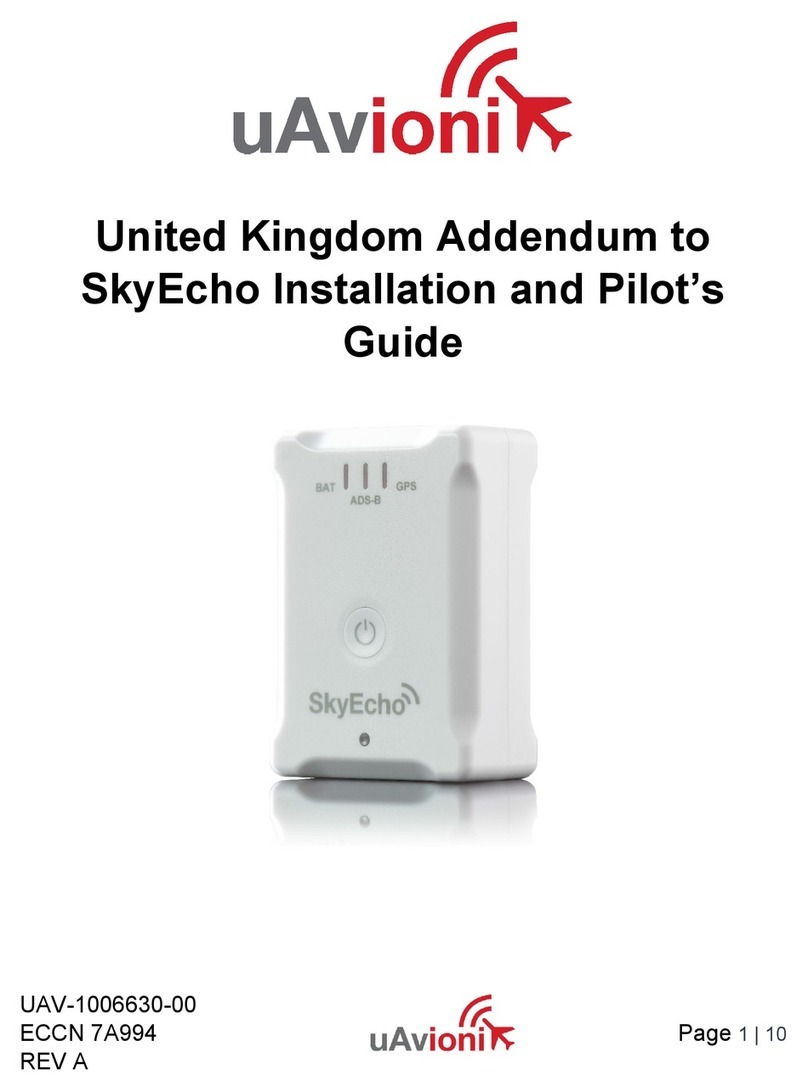 uAvionix SkyEcho Installation and operating instructions uAvionix SkyEcho Installation and operating instructions