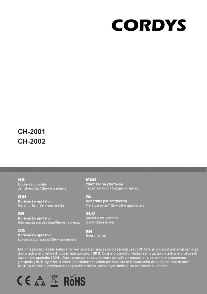 Cordys CH-2001 user manual