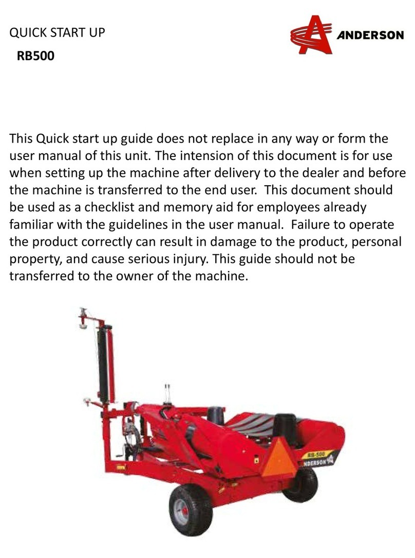 Anderson RB-500 Operator's manual Anderson RB-500 Operator's manual