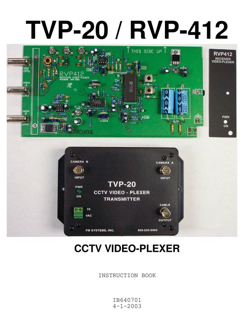FM Systems RVP-412 Instruction book