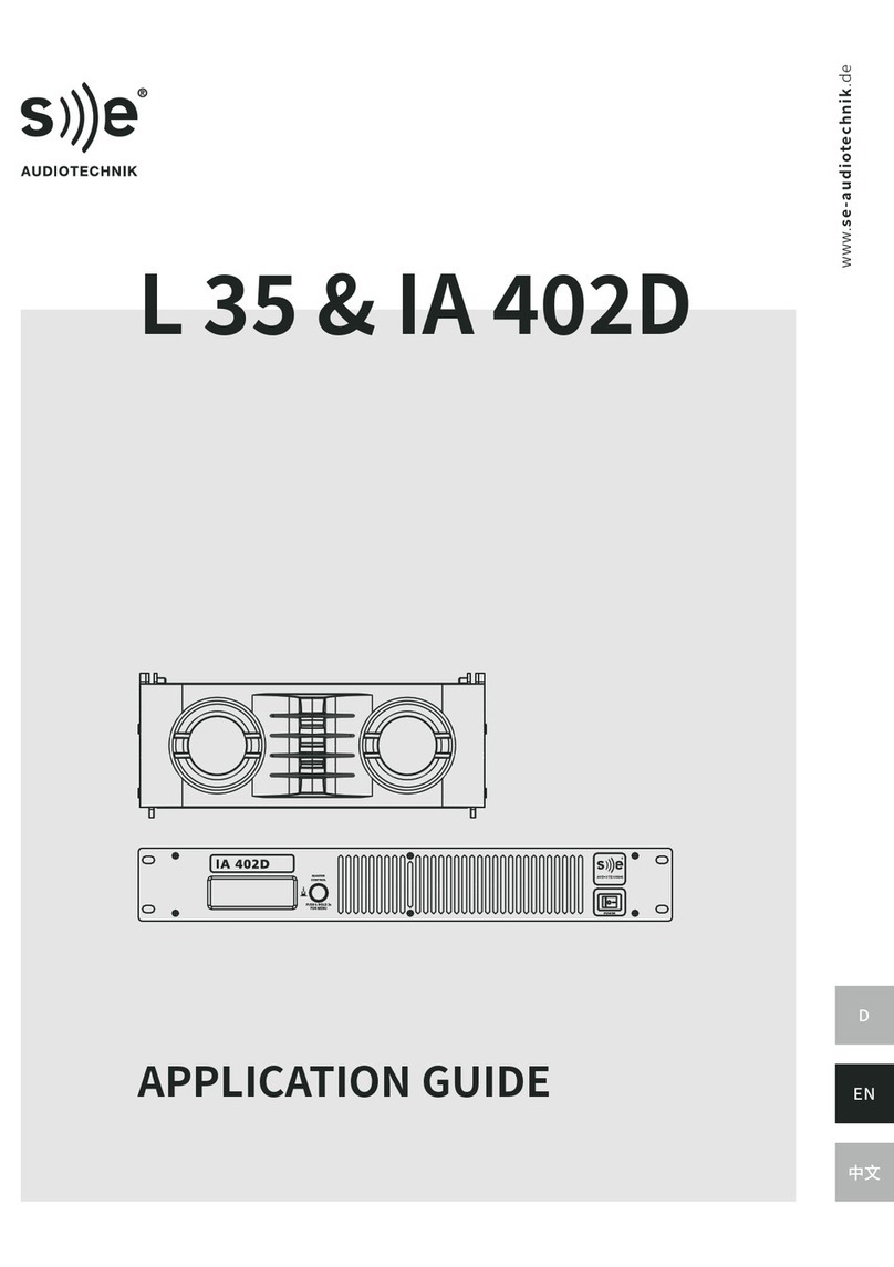 SE Audiotechnik IC 32 Application guide