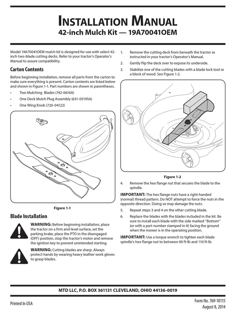 MTD 19A70041OEM User manual