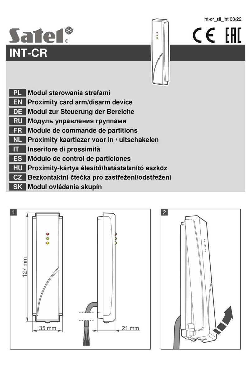Satel INT-CR User manual
