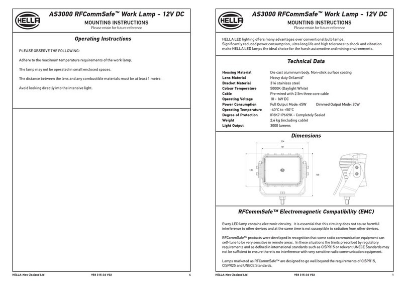 Hella RFCommSafe AS3000 Mounting instructions