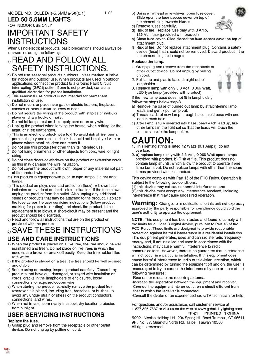 GE C3LED(I)-5.5MMa-50(0.1) User manual