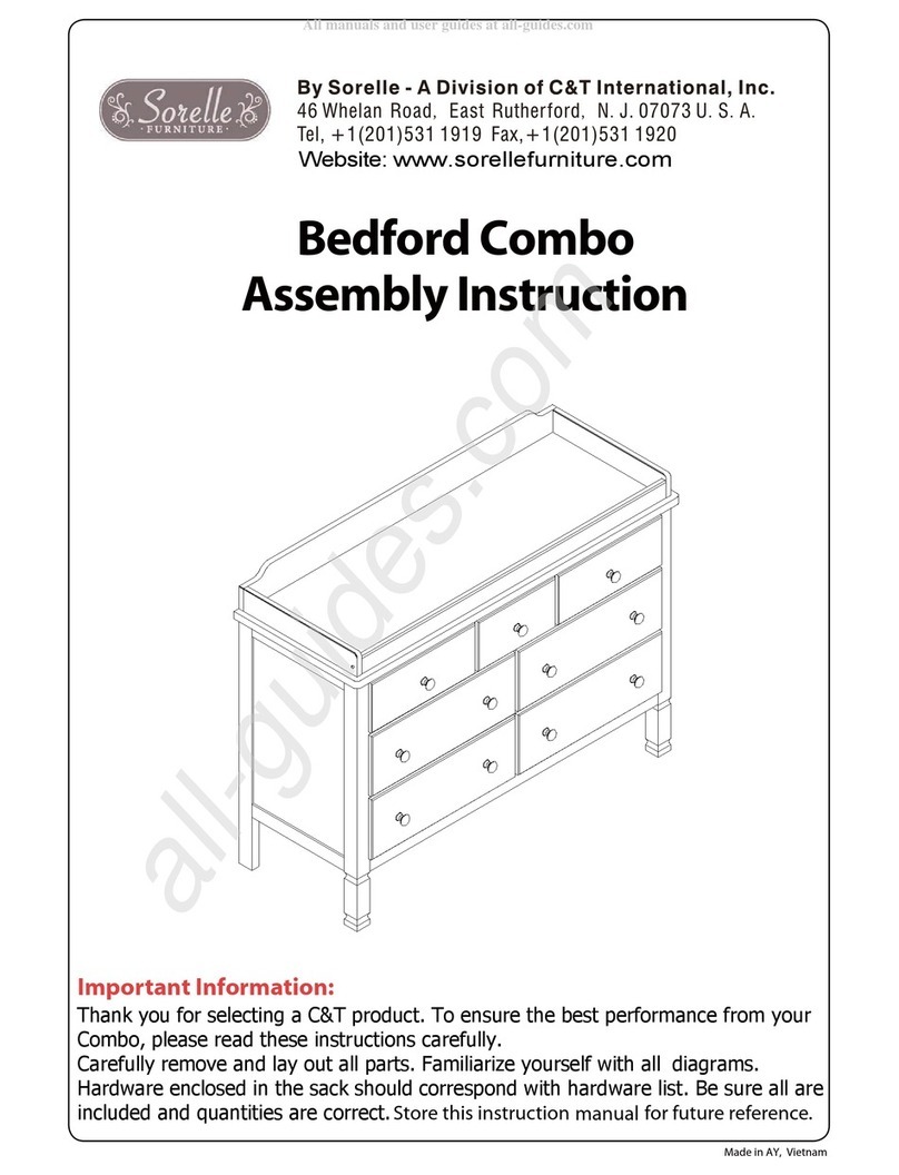 C&T International Sorelle Bedford Combo Assembly instructions C&T International Sorelle Bedford Combo Assembly instructions