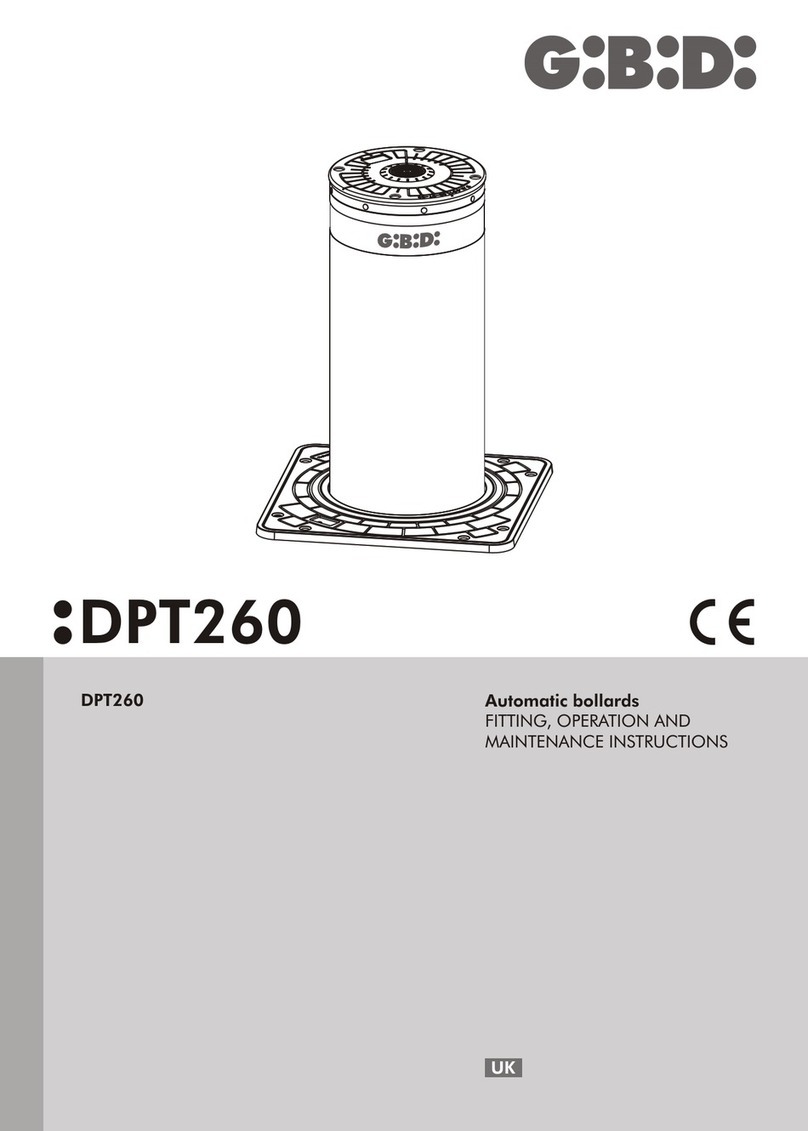 GiBiDi DPT260 Fitting, operation and maintenance instructions GiBiDi DPT260 Fitting, operation and maintenance instructions