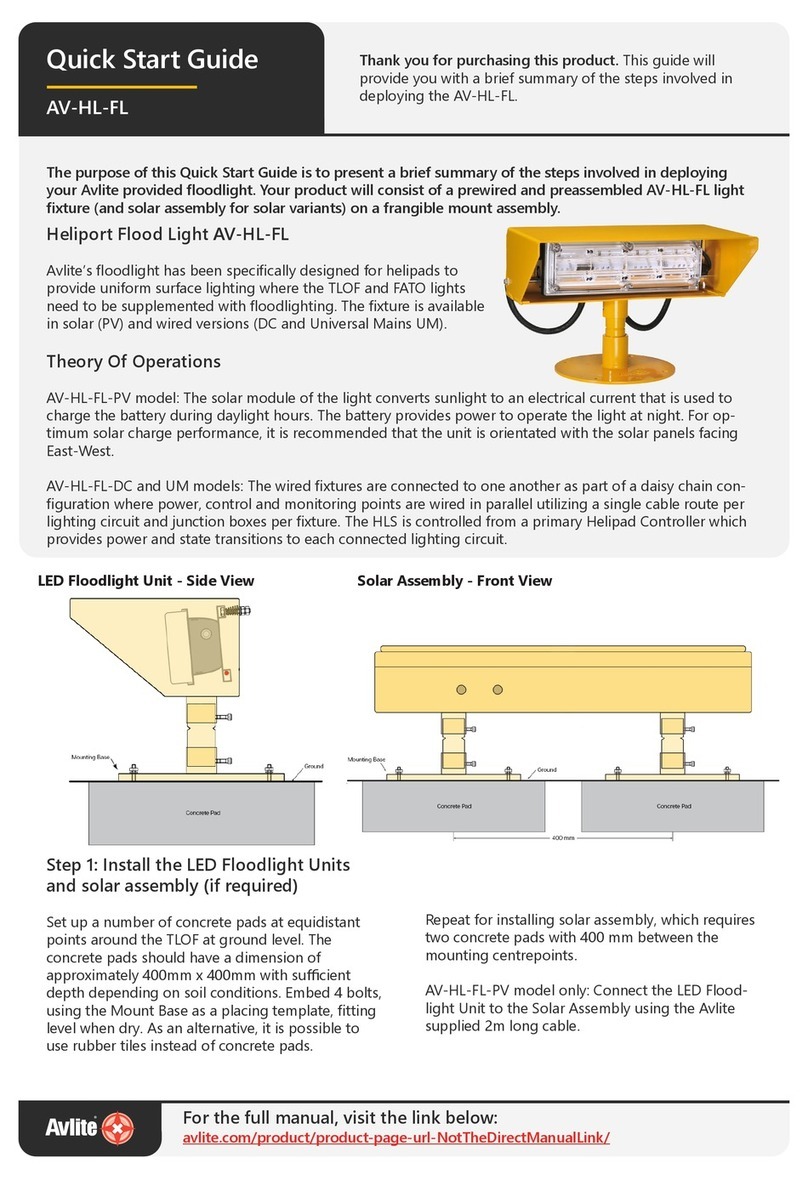 Avlite Heliport AV-HL-FL quick start guide