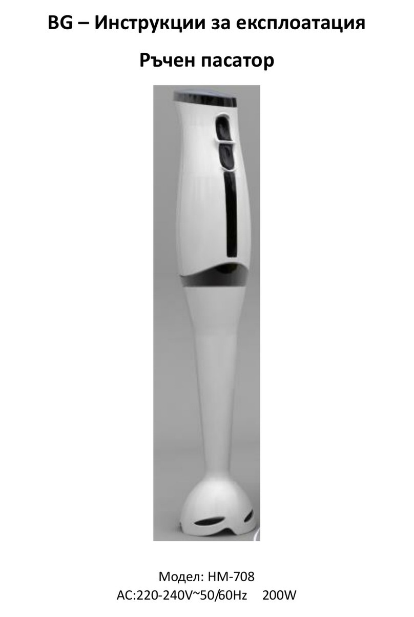 Rival HAND MIXER HM-708 instruction manual