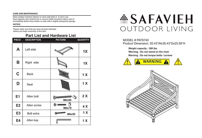 Safavieh PAT6740 quick start guide Safavieh PAT6740 quick start guide