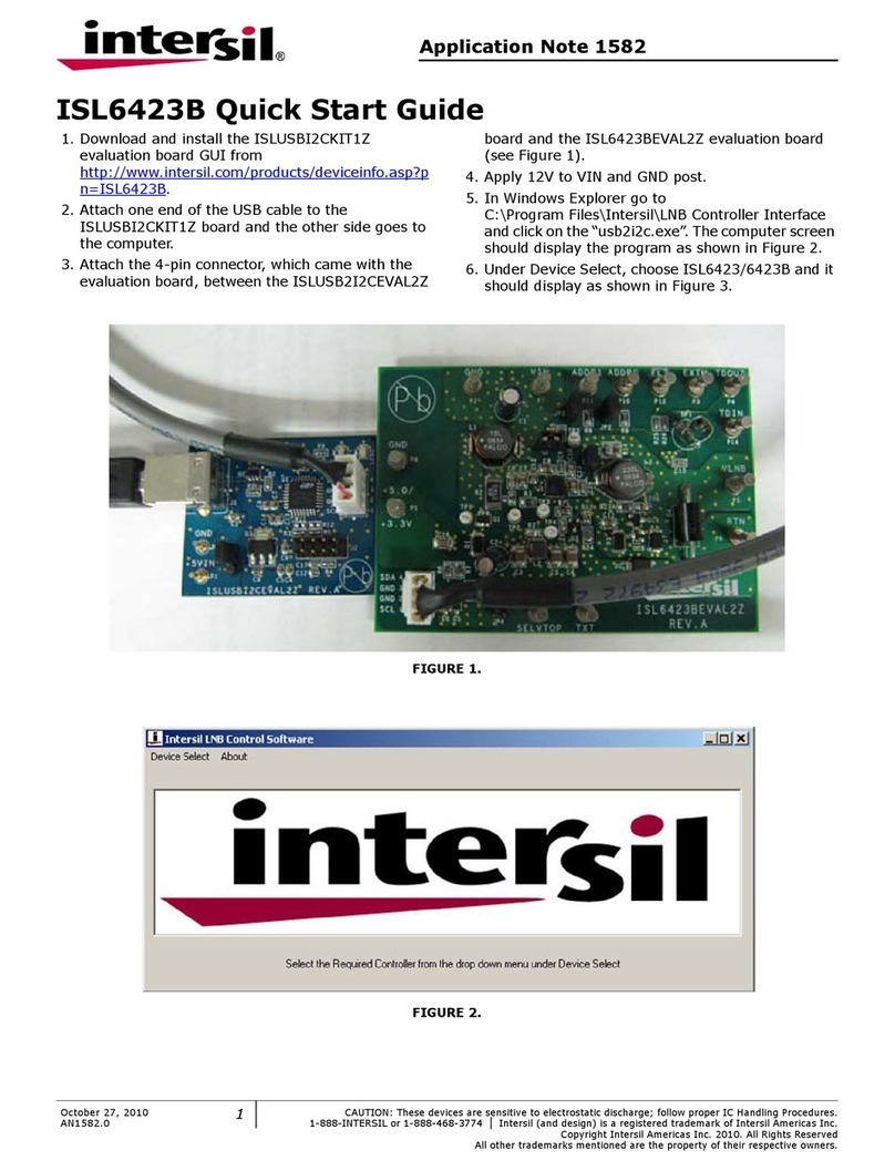 Intersil ISL6423B User manual