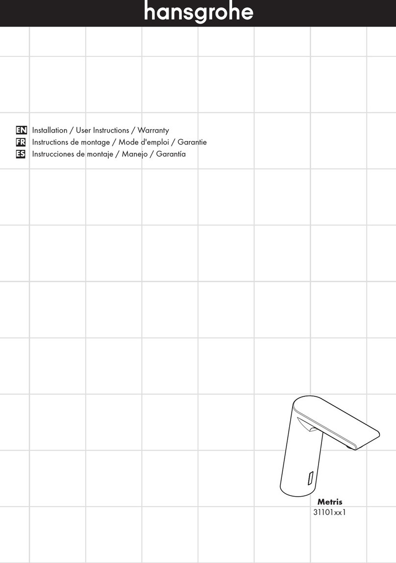 Hans Grohe Metris 31101 1 Series User instructions