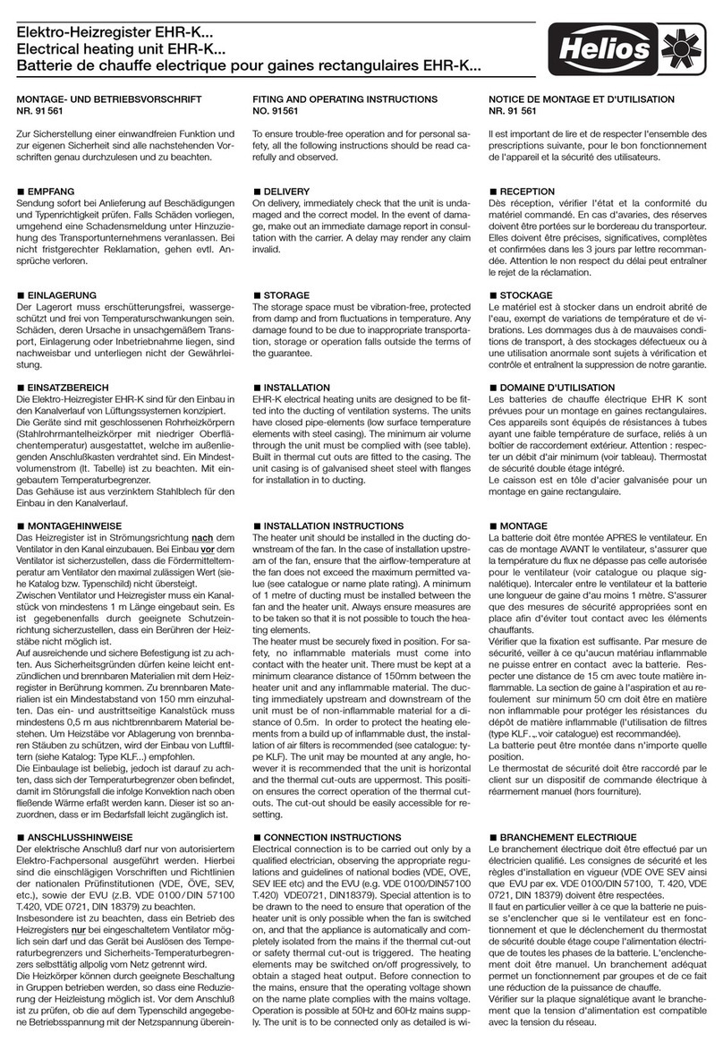 Helios EHR-K Series Manual