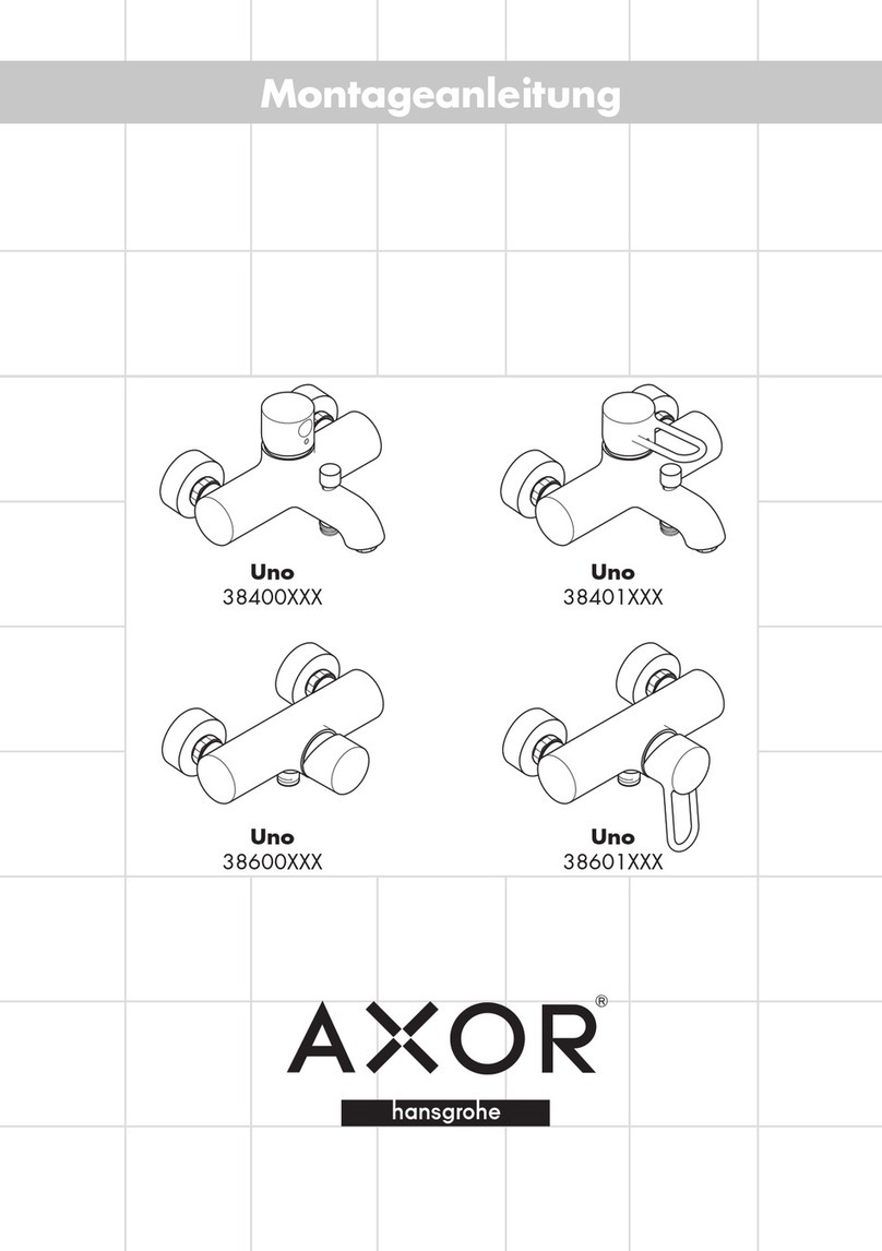 Hans Grohe Axor Uno 38400 Series manual