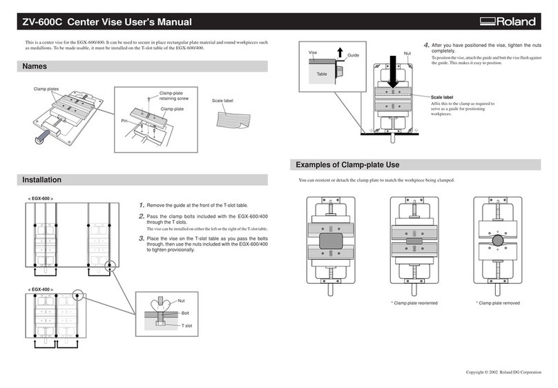 Roland Center Vise ZV-600C user manual