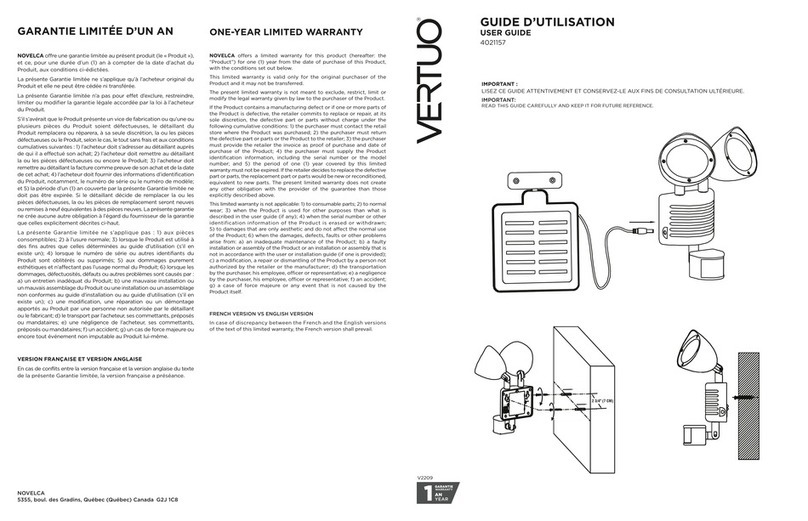 VERTUO 4021157 user guide