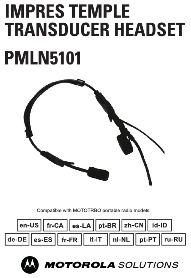 Motorola solutions PMLN5101 instruction manual