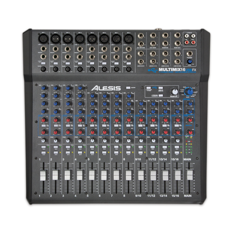 Alesis MultiMix 16 USB FX Service manual