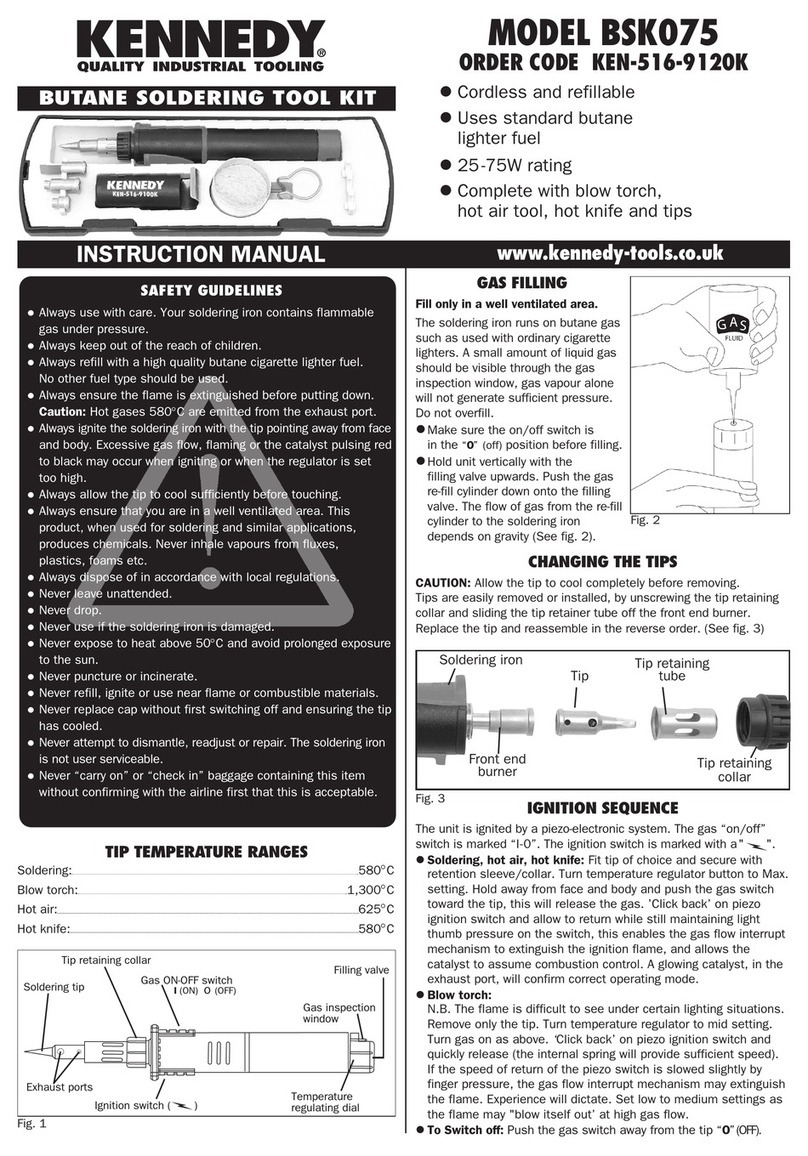 Kennedy BSK075 instruction manual