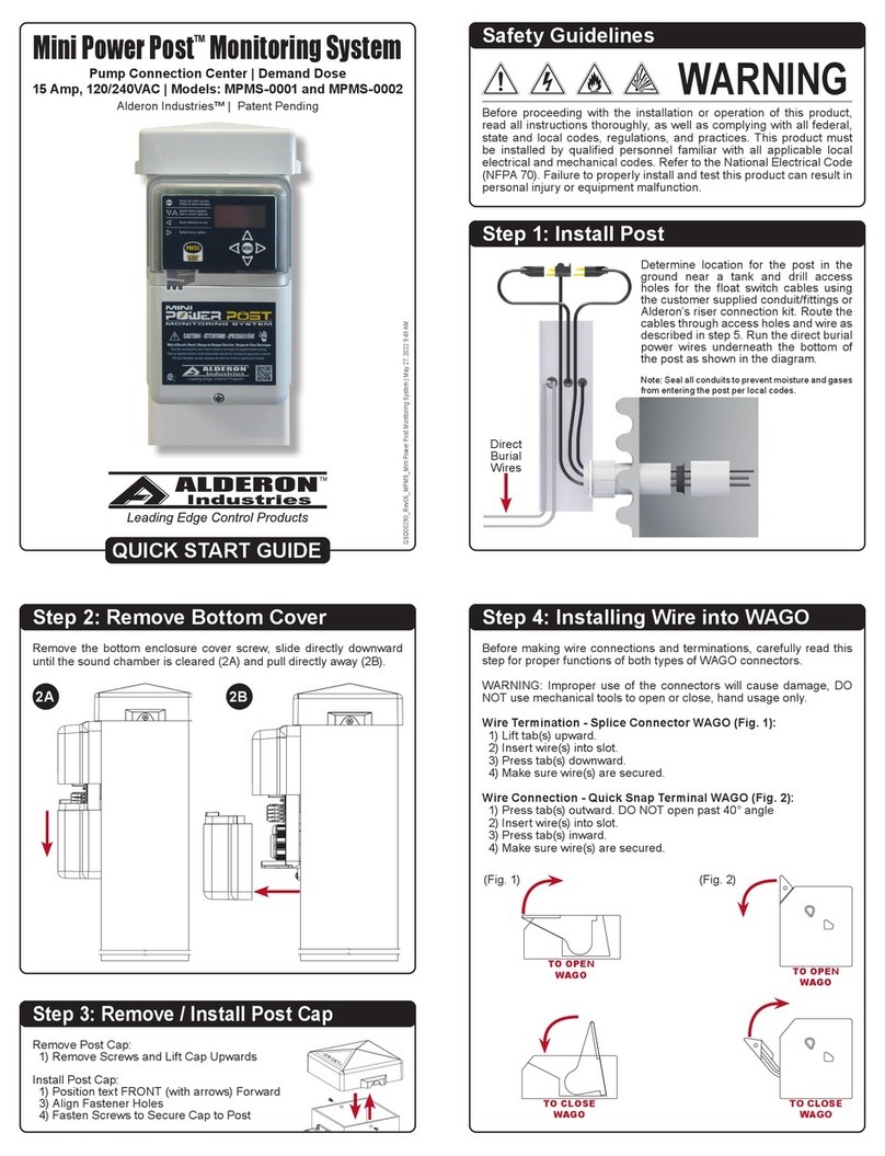 Alderon Industries Mini Power Post MPMS-0001 manual