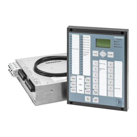 Siemens 7SC80 User manual