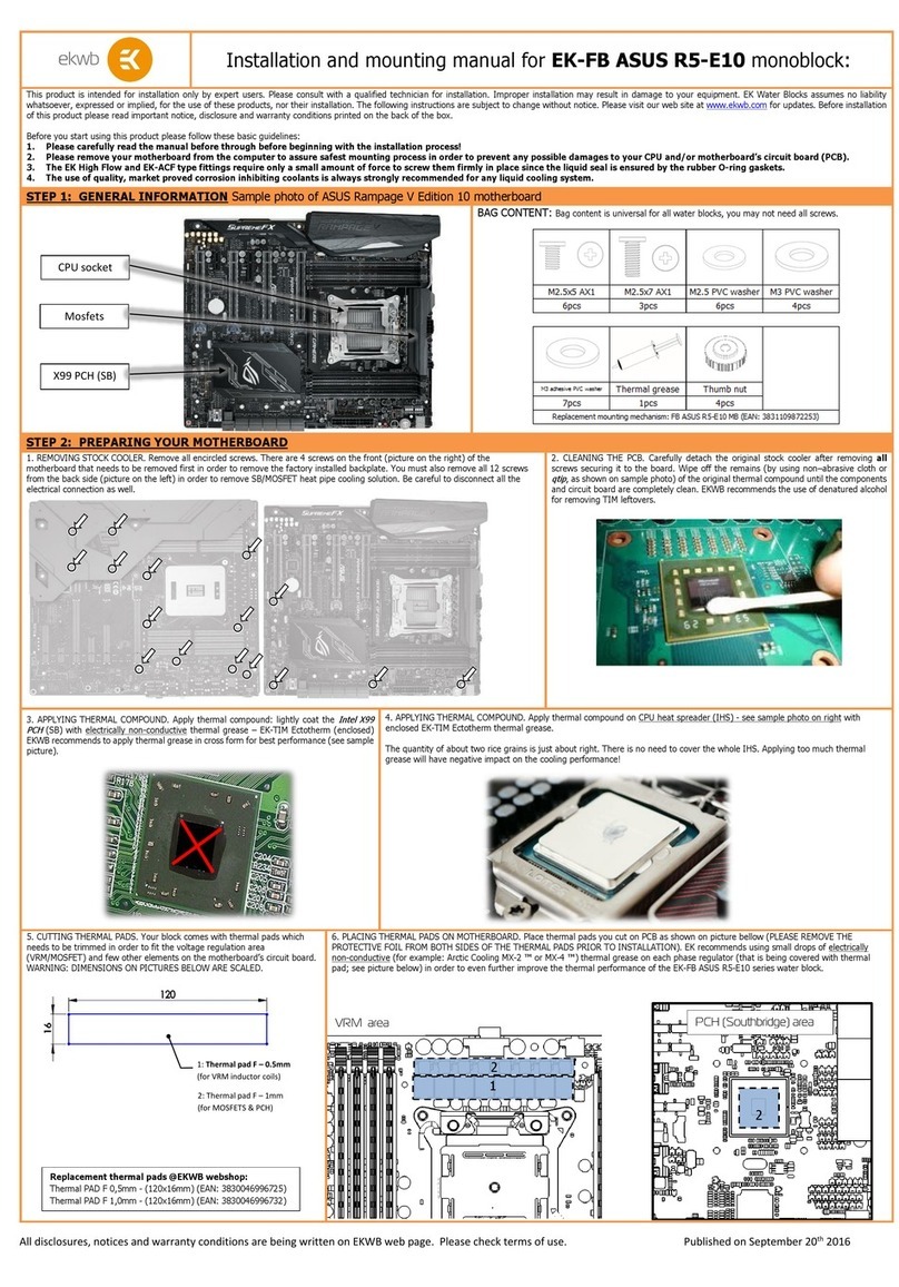 ekwb EK-FB ASUS R5-E10 Guide