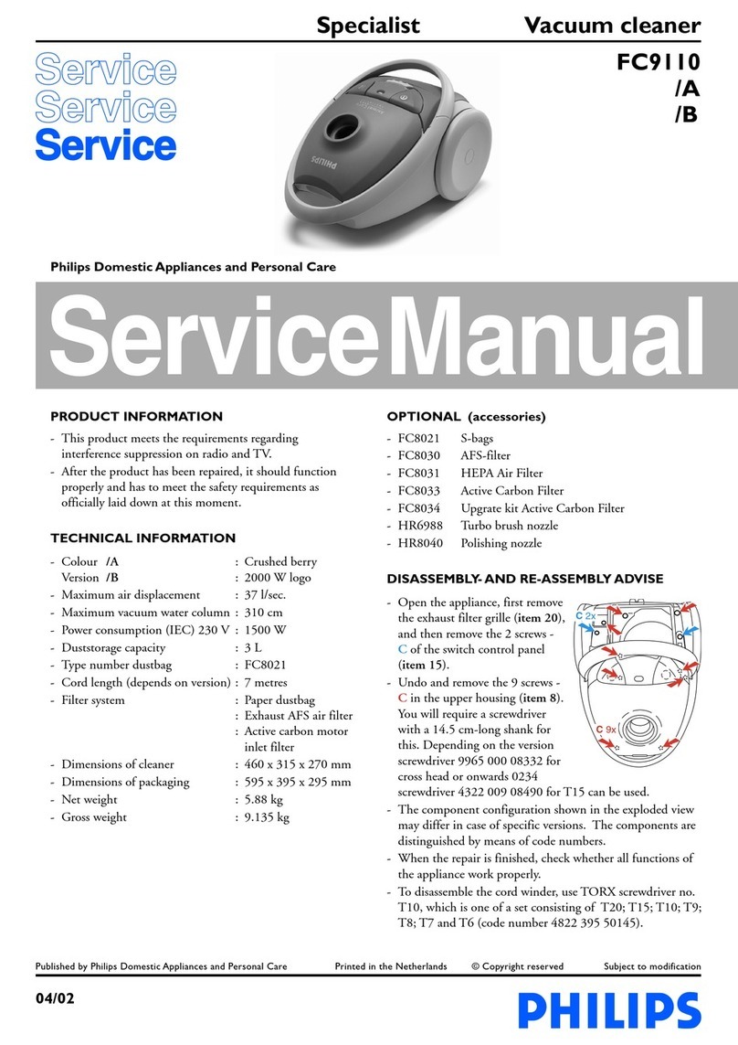 Philips FC9110 Service manual