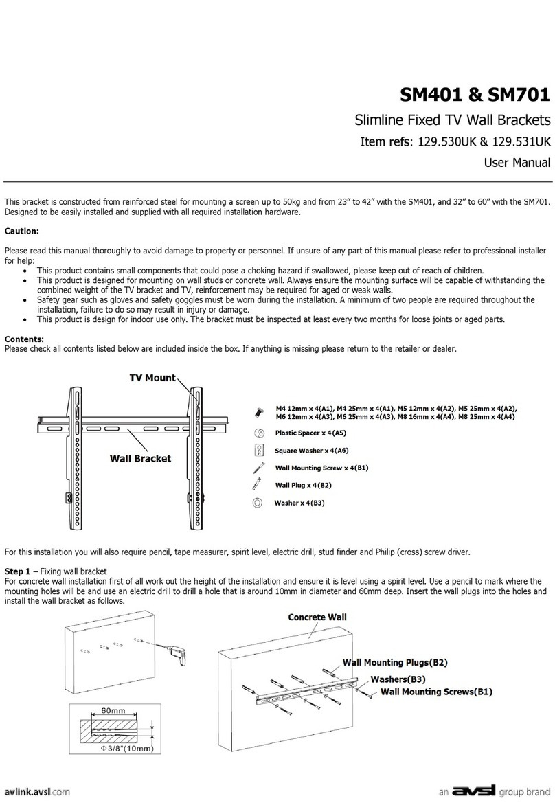 Avsl AV Link SM701 user manual