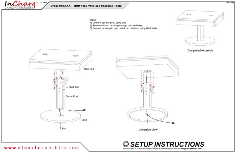 InCharg MOD-1459 Setup instructions
