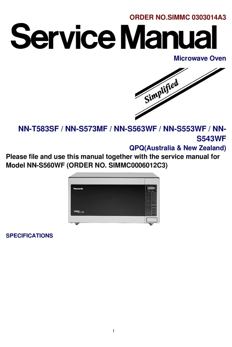 Panasonic NN-S573MF Service manual