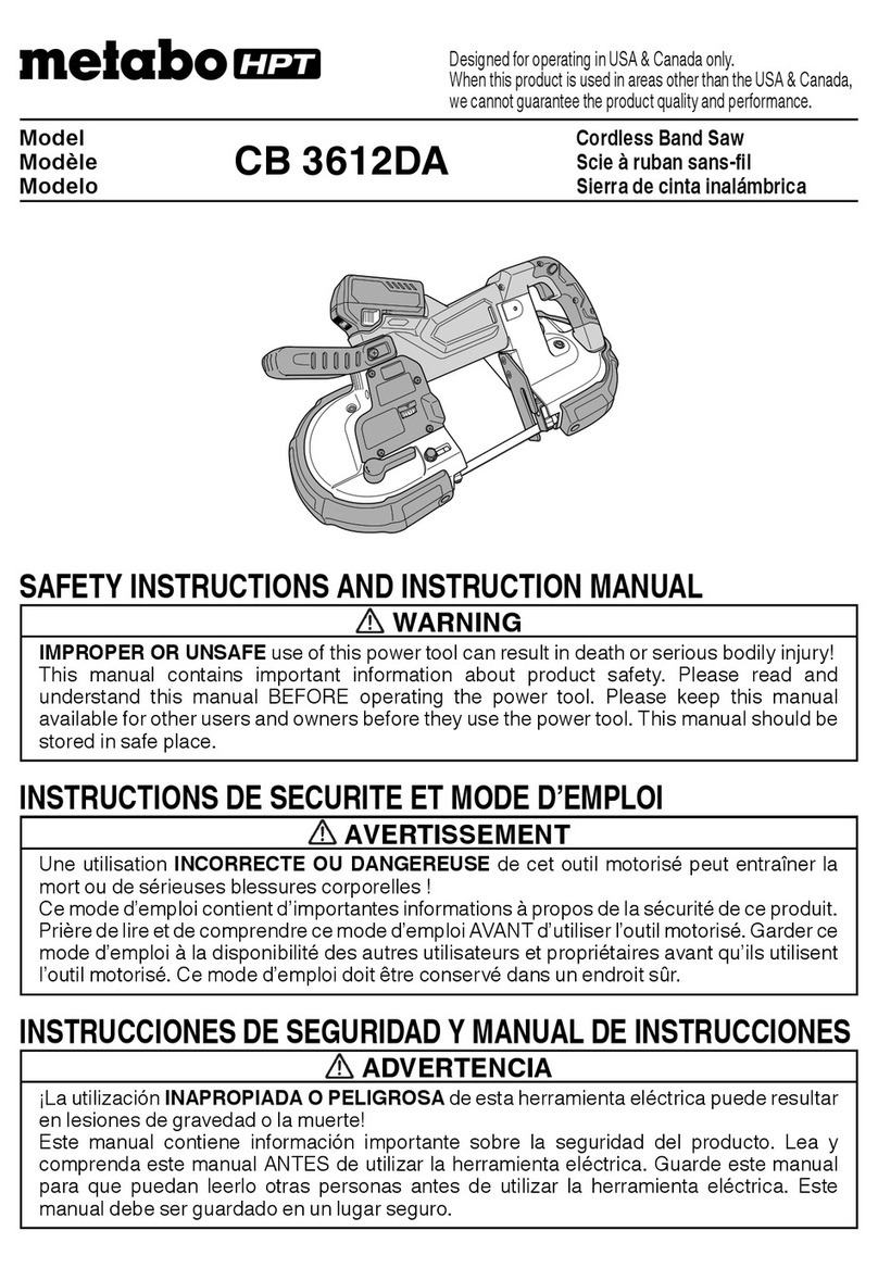 Metabo HPT CB 3612DA Troubleshooting guide