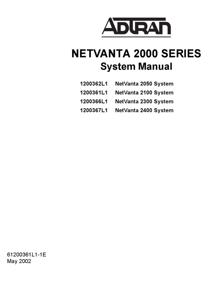 ADTRAN NetVanta 2000 Series System manual