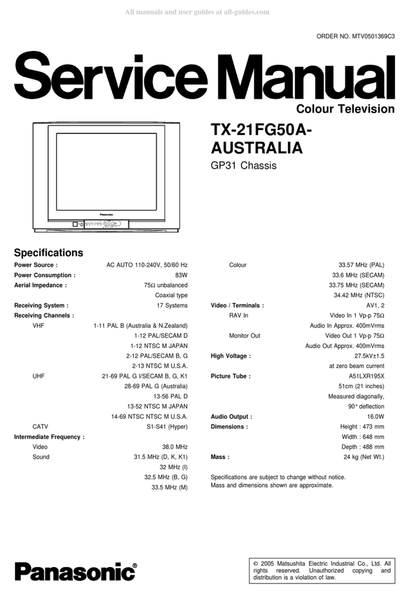 Panasonic TX-21FG50A User manual
