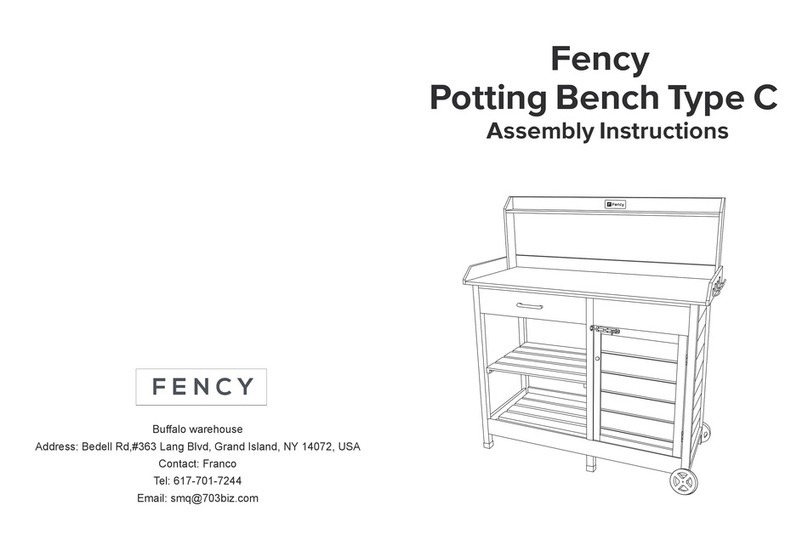 Fency Potting Bench Type C Assembly instructions