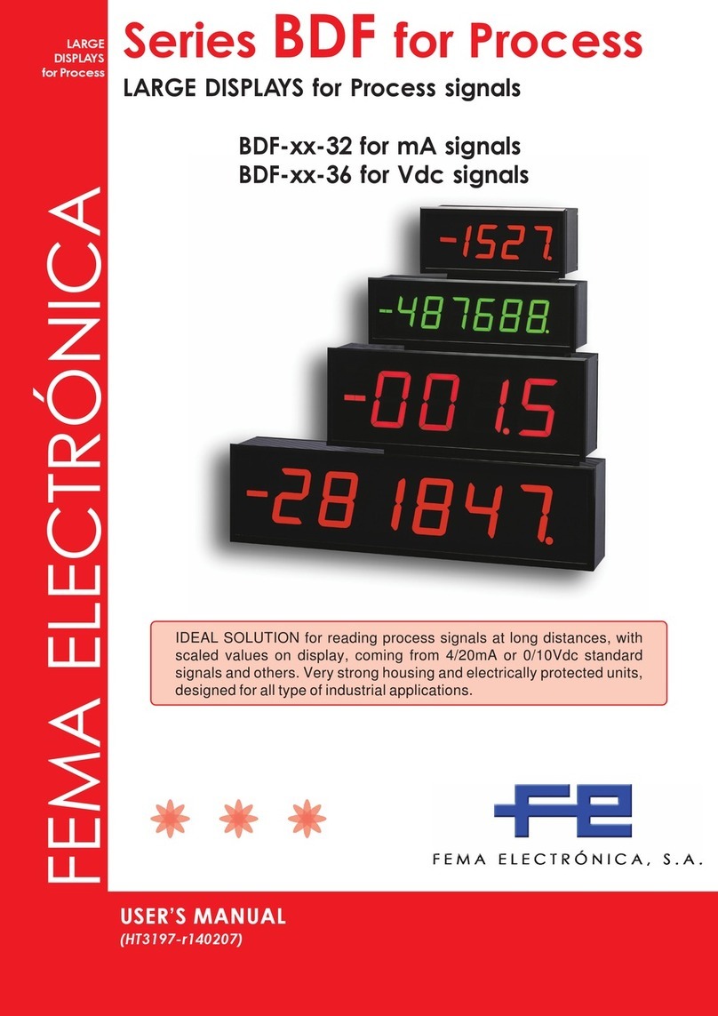 Fema Electronica BDF Series User manual