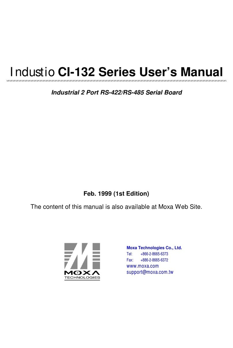 Moxa Technologies Industio CI-132 Series User manual