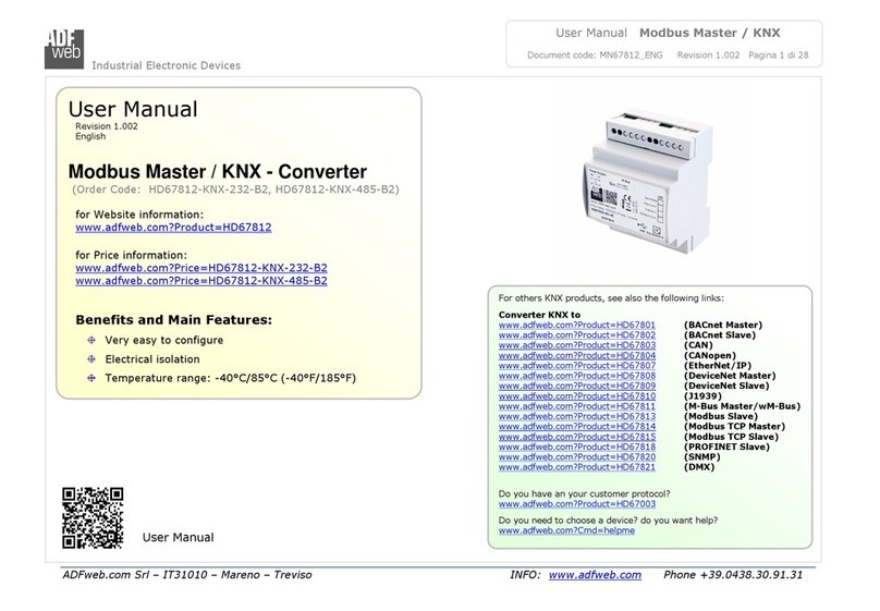 ADF Web HD67812-KNX-232-B2 user manual