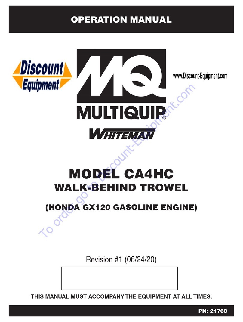 MQ Multiquip WHITEMAN CA4HC Operation manual