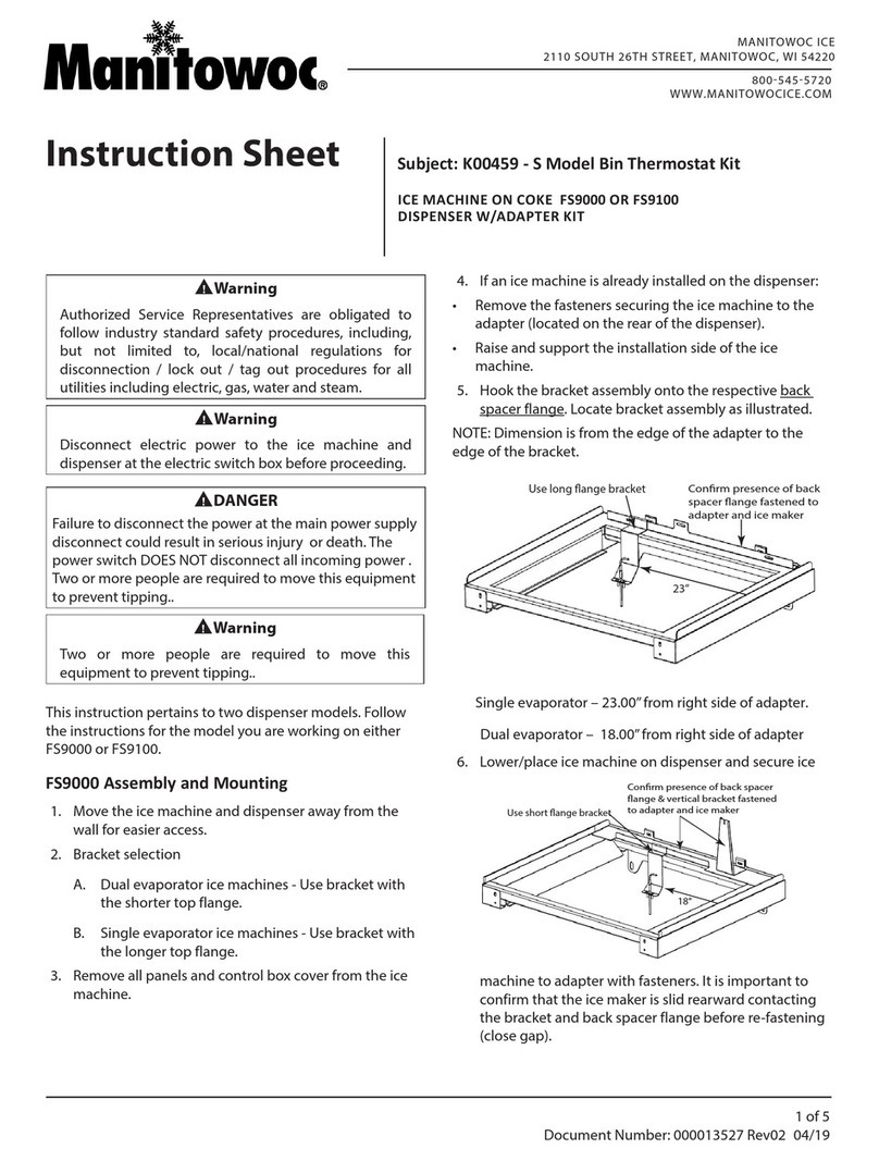 Manitowoc FS9000 User manual Manitowoc FS9000 User manual
