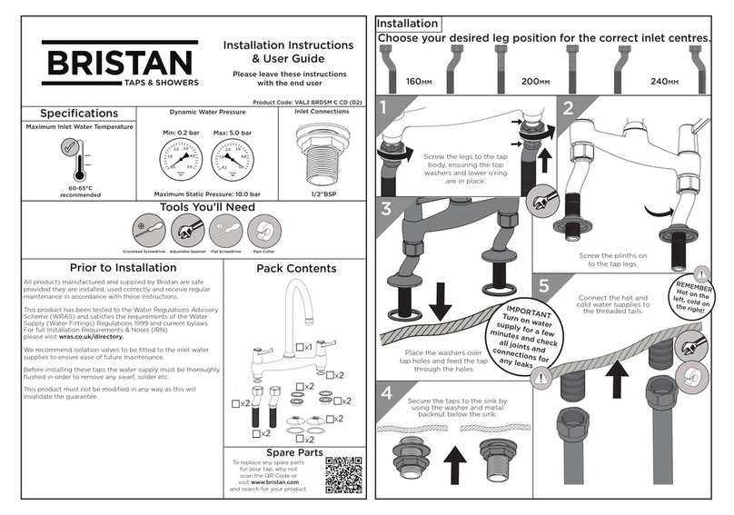 Bristan VAL2 BRDSM C CD Wiring diagram Bristan VAL2 BRDSM C CD Wiring diagram