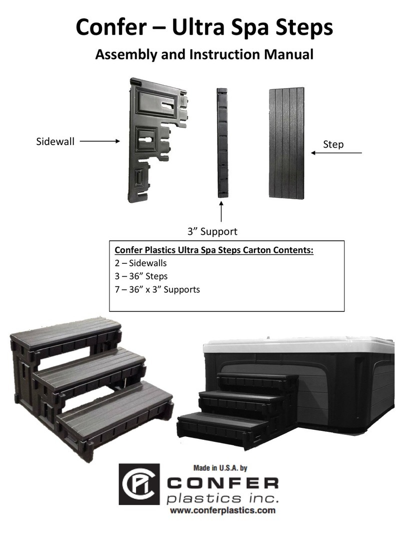Confer Plastics Ultra Spa Steps User guide