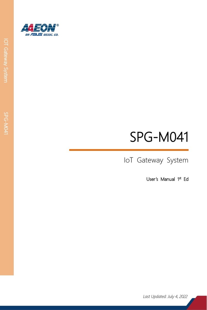 Asus AAEON SPG-M041 User manual