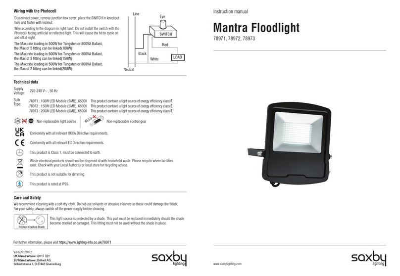 Saxby Lighting Mantra 78971 instruction manual Saxby Lighting Mantra 78971 instruction manual