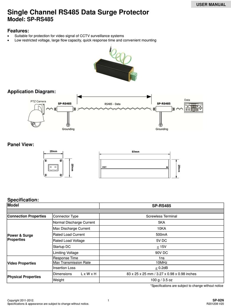 UTP BALUN SP-RS485 User manual